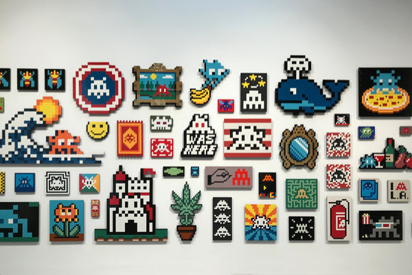 Invader Lands in LA - HEX