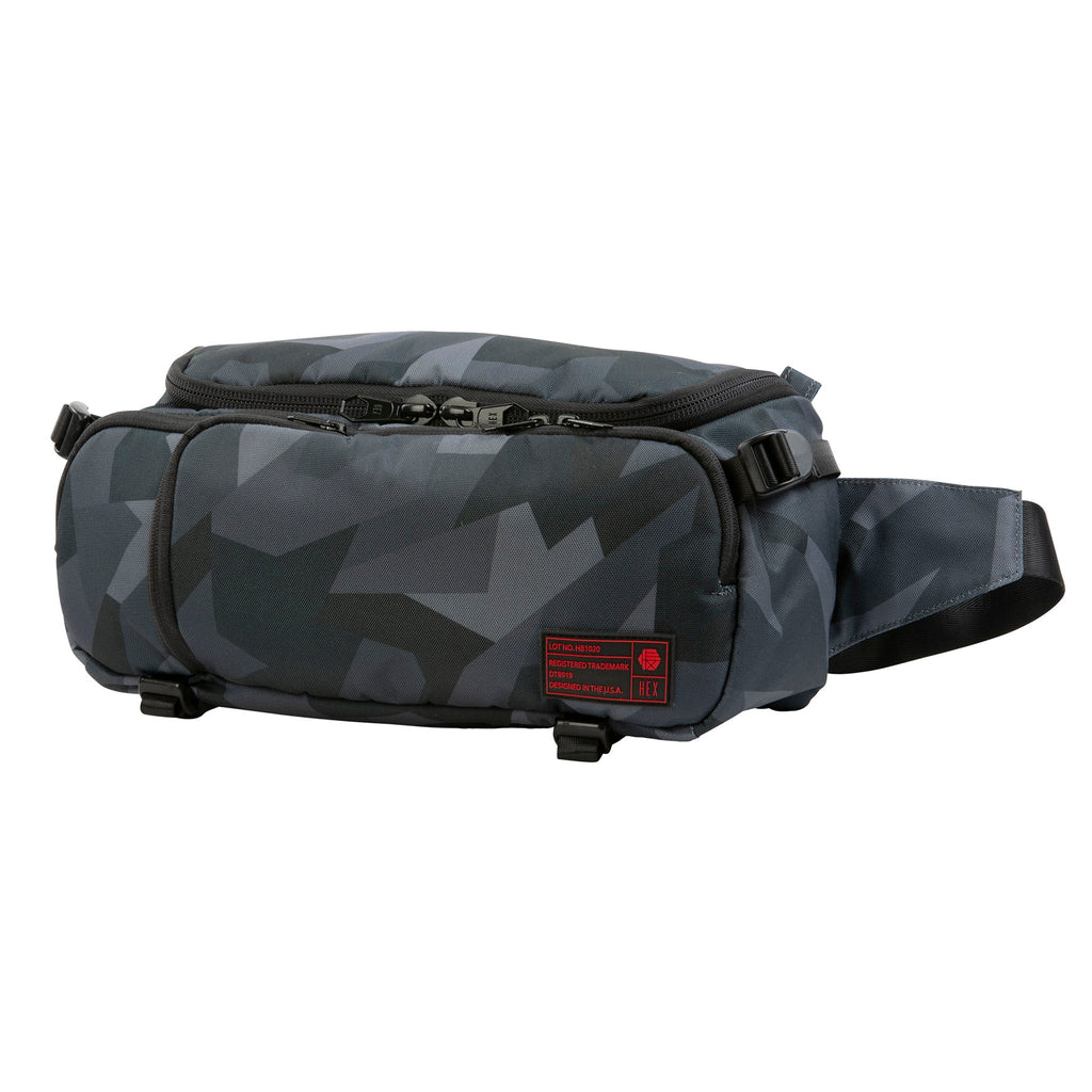 HEX Ranger Glacier Camo DSLR Sling, front view