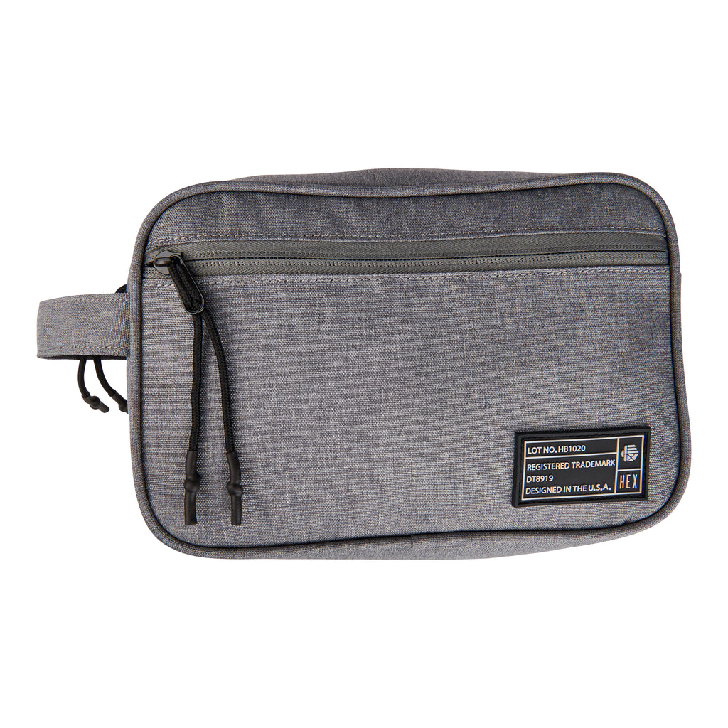 HEX Aspect Charcoal Dopp Kit, front view 2