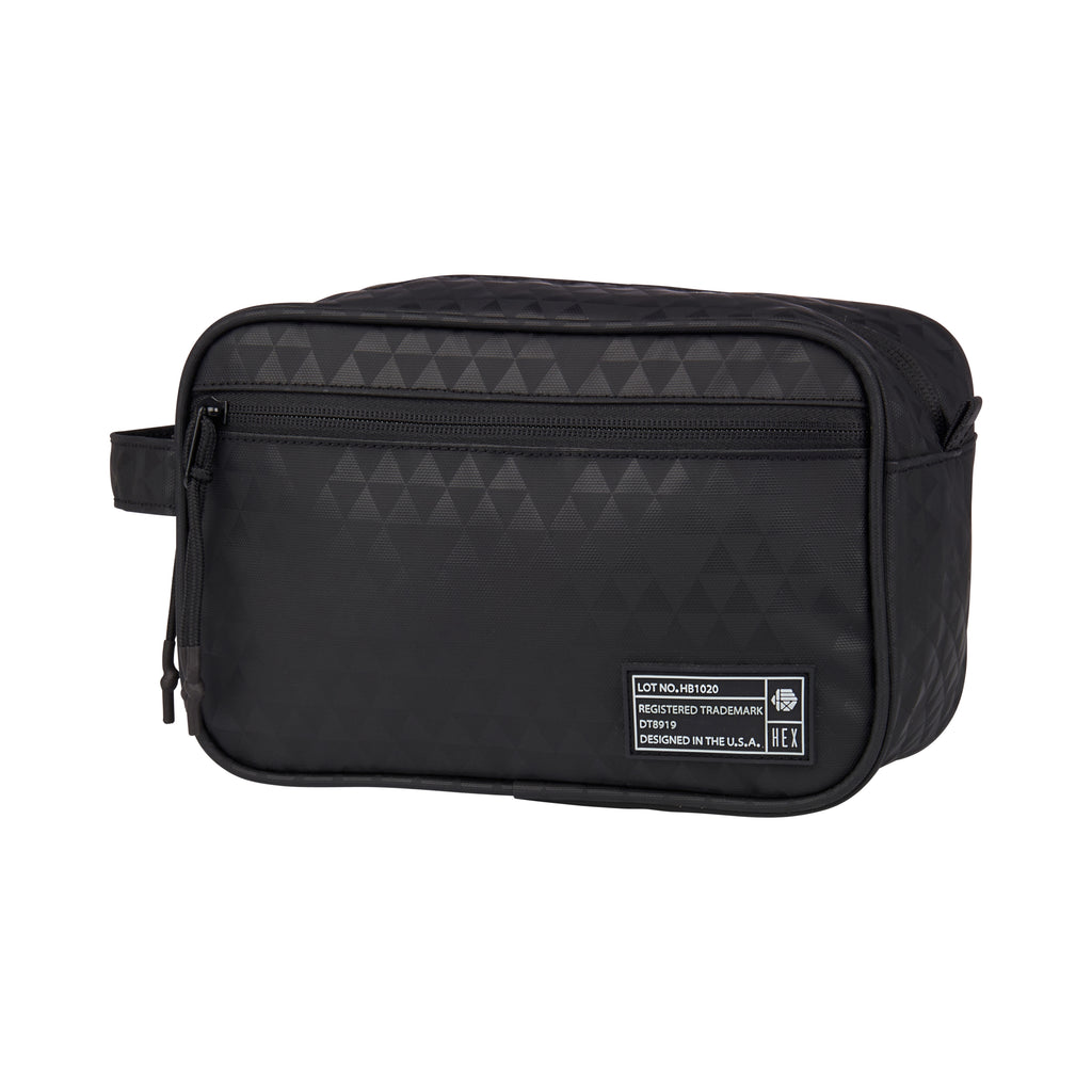 HEX Aspect Black Triangle Dopp Kit, front view