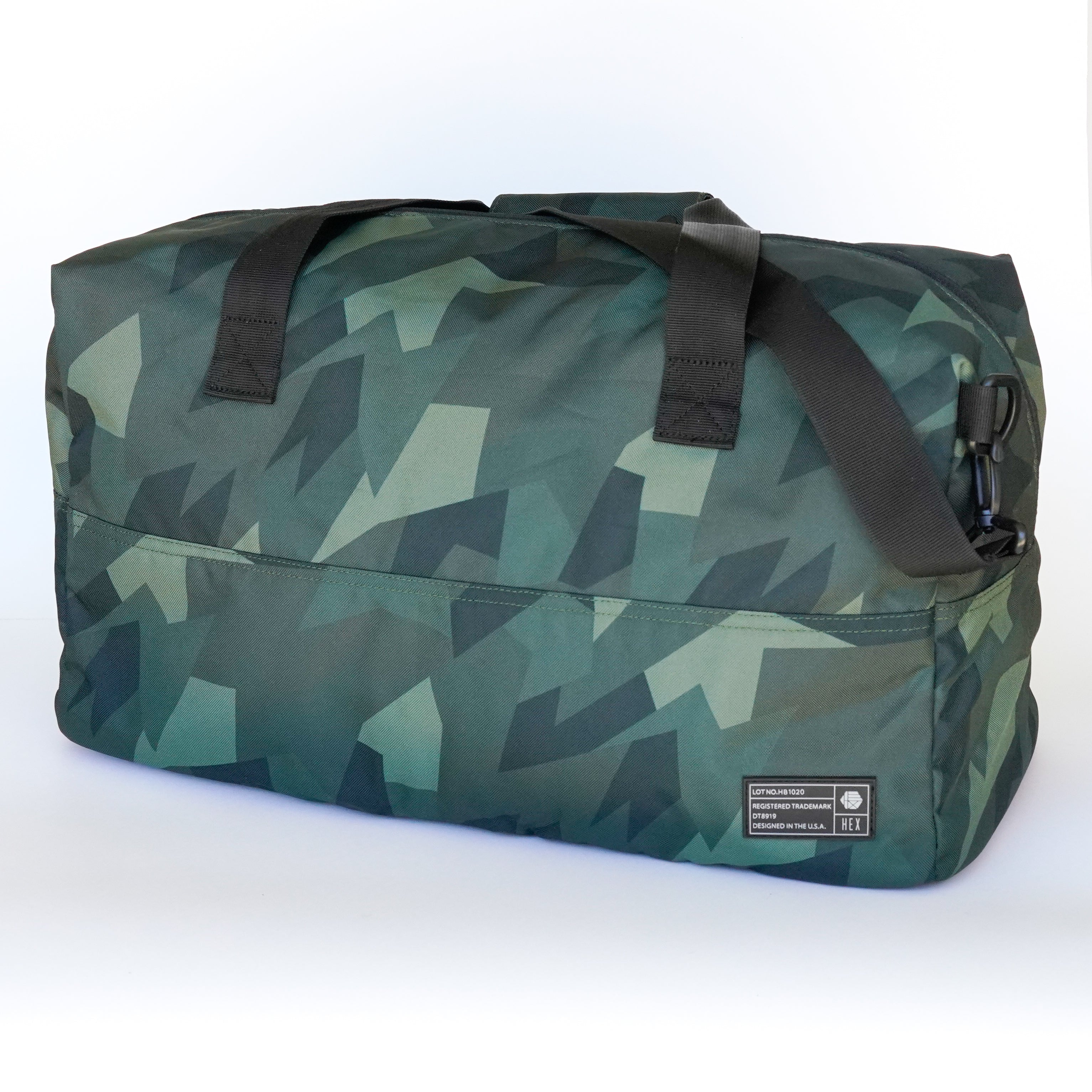 Green Camo Duffle Bag (New Weekender Design)