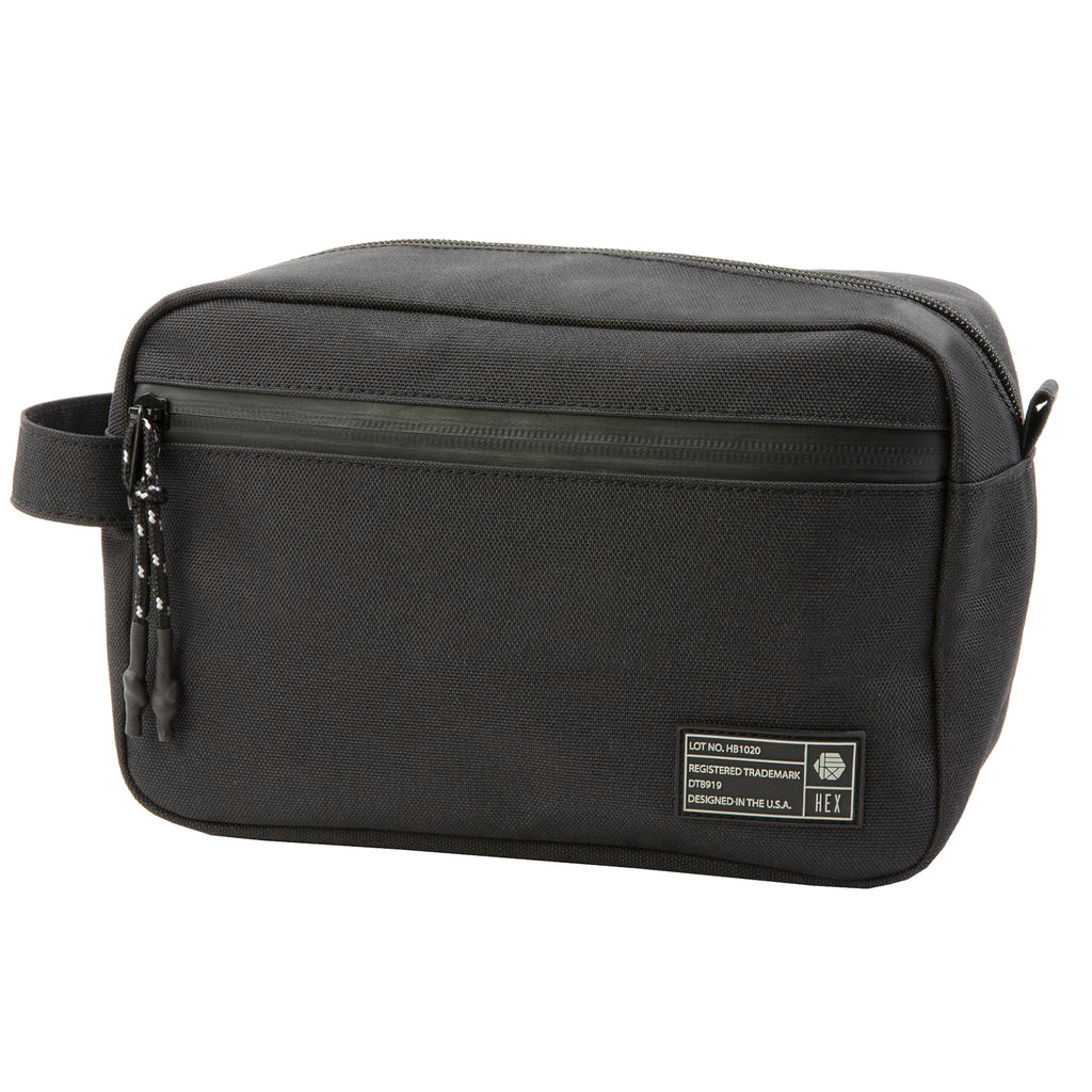 HEX Aspect Black Dopp Kit, front view