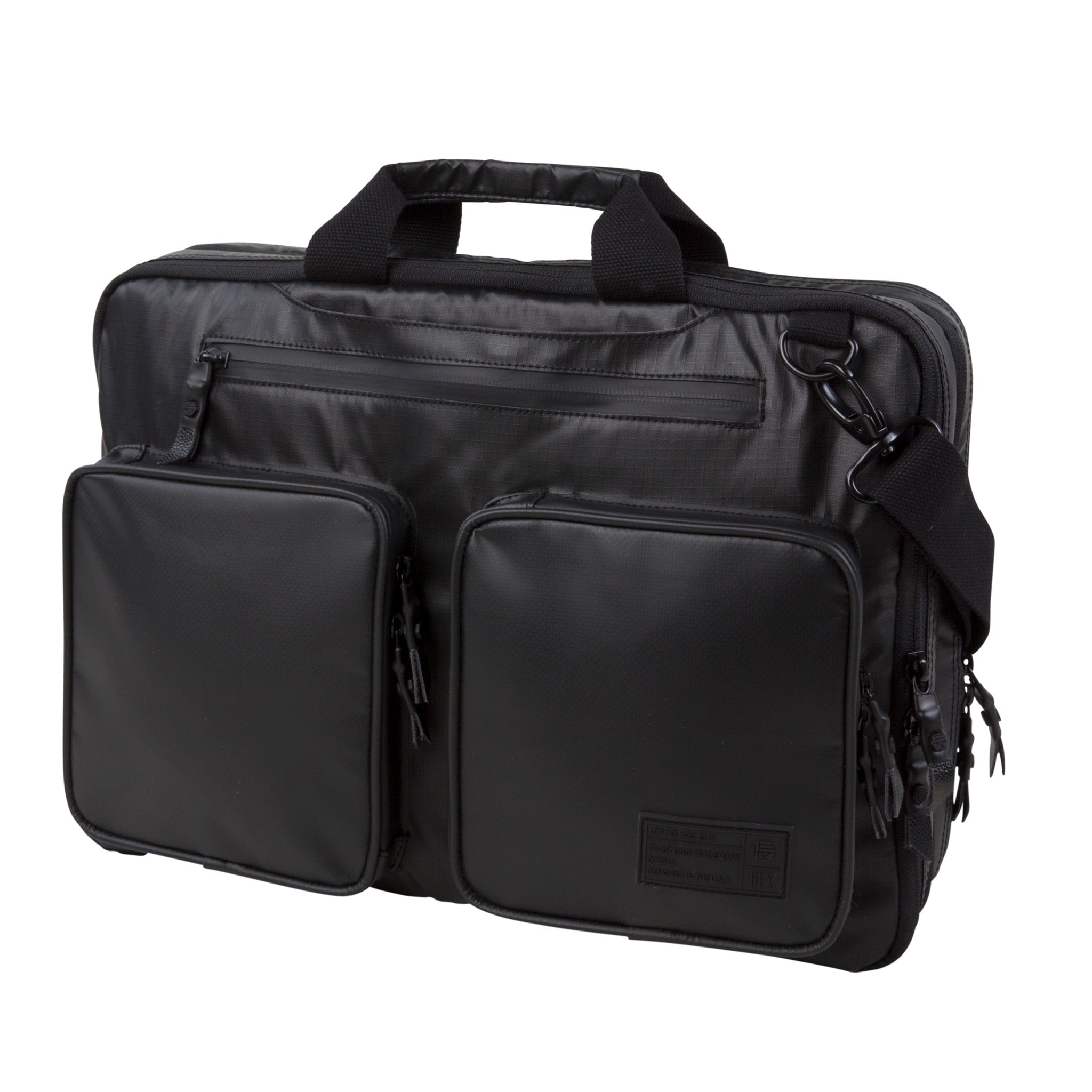 Nero Expandable Laptop Briefcase | Hex Brand - HEX