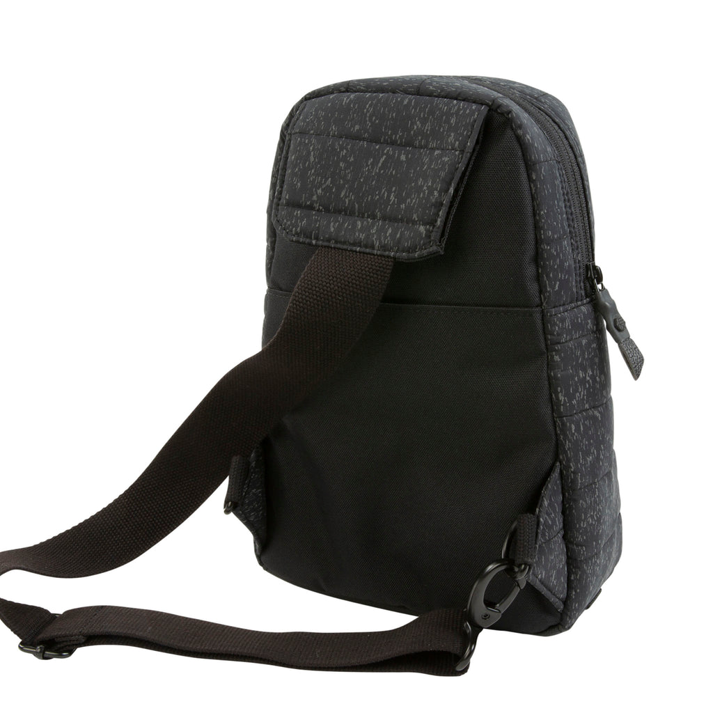 HEX Galaxy Black Reflective Shoulder Bag, rear view