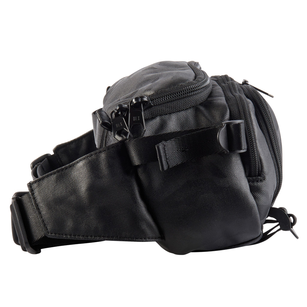 HEX Ranger Blackout Camo Camera Mini Sling, side view 2