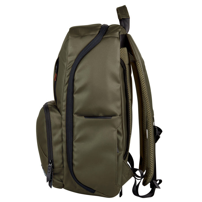 HEX HALO Spartan Tech Backpack, green, side view